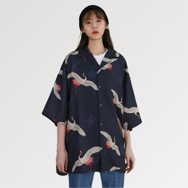 Kimono Jacke Lang Frau 'Okariya'