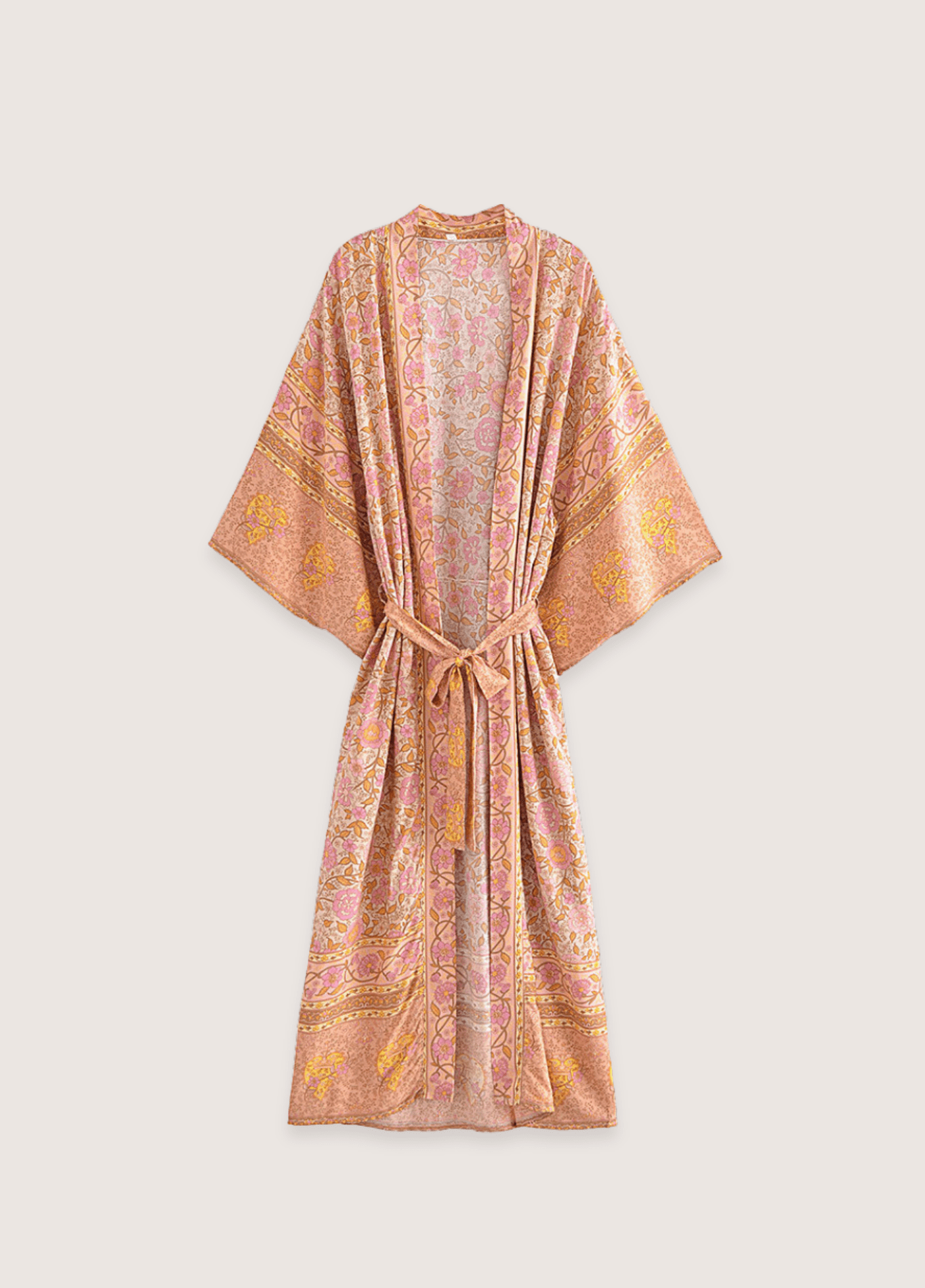 My Store Langer Kimono in Rosé mit floralem Muster Langer Kimono in Rosé mit floralem Muster